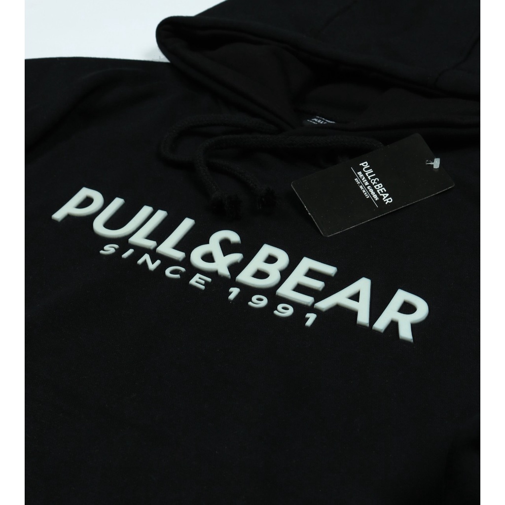 Jaket Sweater Hoodie P AND BEAR 1991 – Navy Edition Fashion Trendy Casual Pria Good Brand Quality St