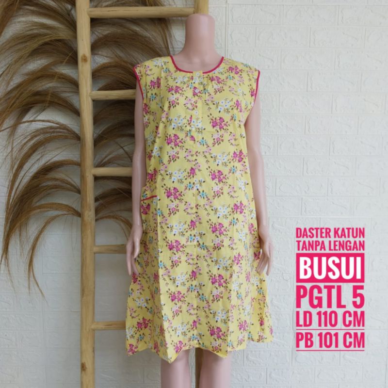 *Daster Katun Pretty Girl Tanpa Lengan size L (PGTL)