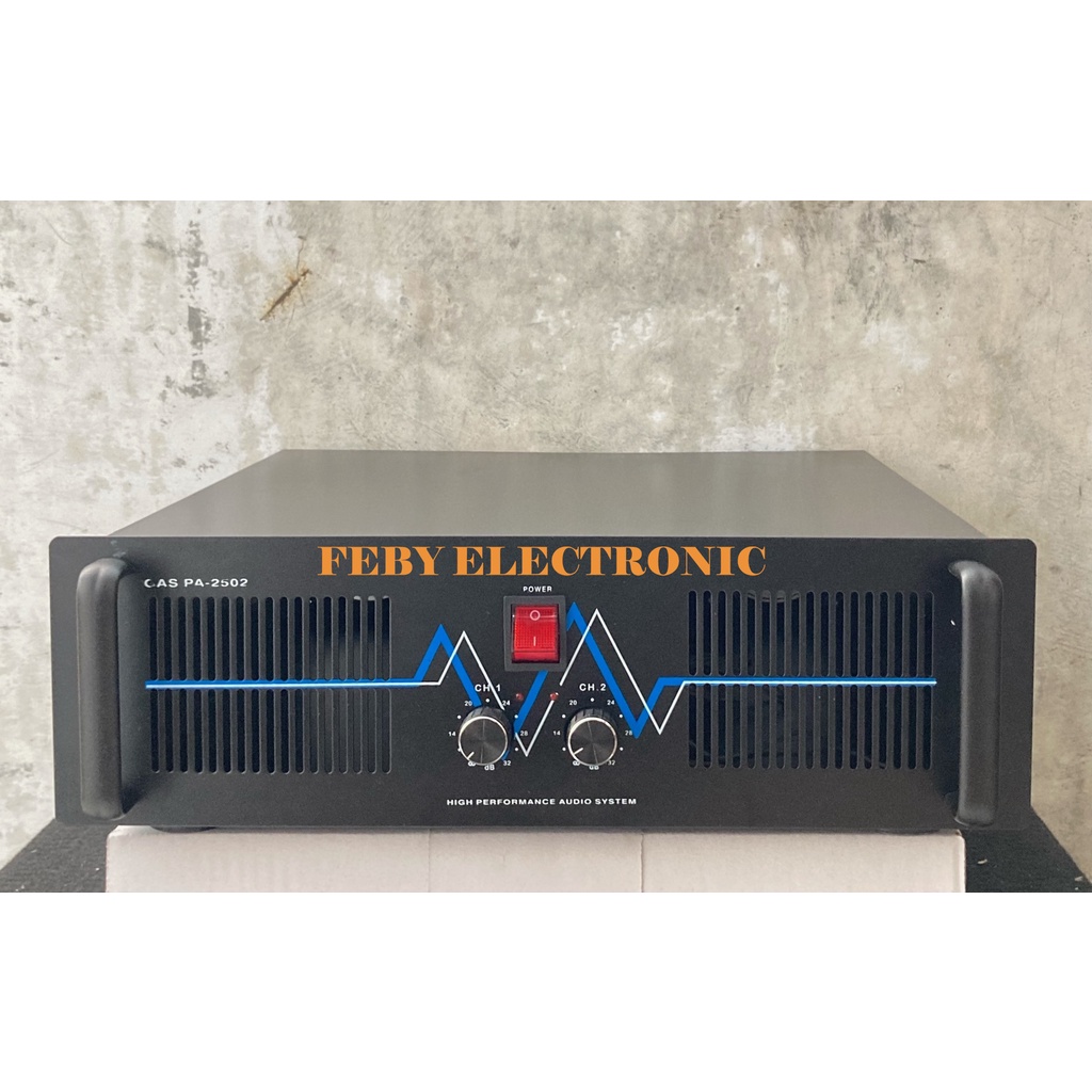 BOX POWER AMPLIFIER GAS PA 2502 SUDAH TERMASUK ACCESORIES