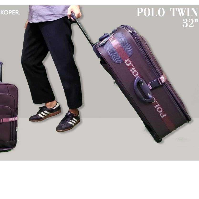 Paling Laku 9.9  Koper 32 inch Polo twin/koper jumbo/koper besar/koper bagasi/koper kain/koper 2 rod