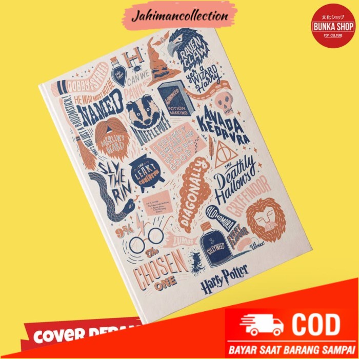 

✨ BISA COD ✨ Note Book Film Harry Potter Doddle Hardcover A5