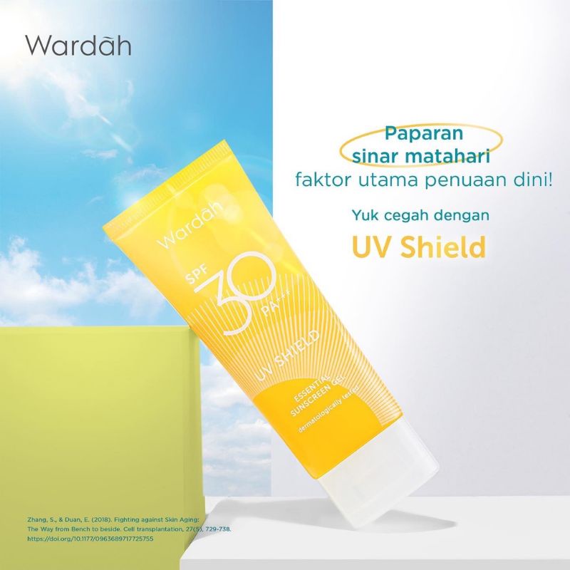 Wardah sunscreen spf 30 uv shield 40ml