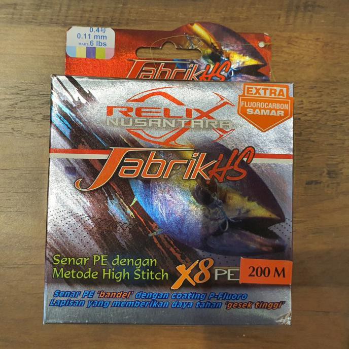 Senar Pe Jabrik Hs X8 Relix Nusantara Pe 0.4