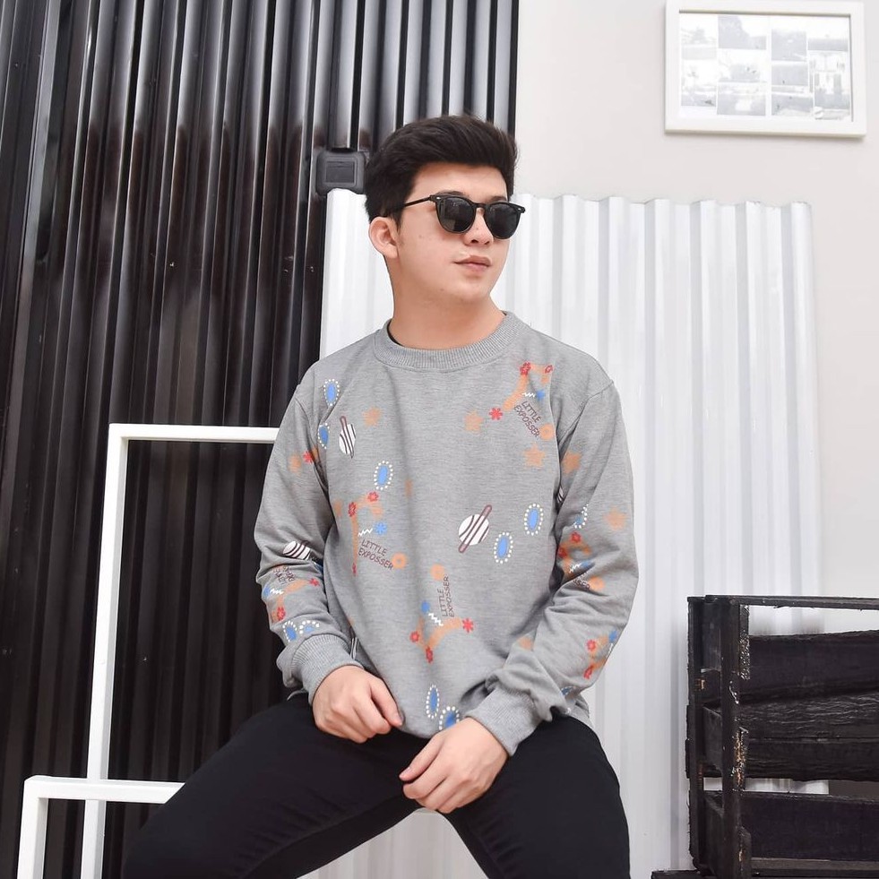 Galaxi Sweater II Pakaian Pria dan wanita II Sweater crawneck #GS