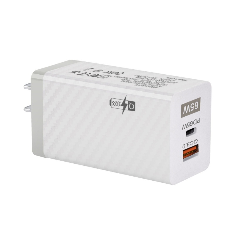Zzz Adapter Charger PD USB Tipe-C 65W Fast Charging QC 3.0 Plug US / EU
