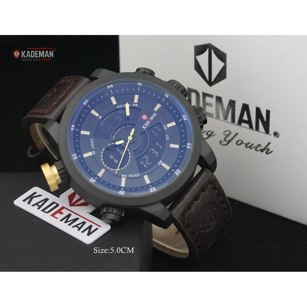 Jam tangan Pria Kademan Original Double Time