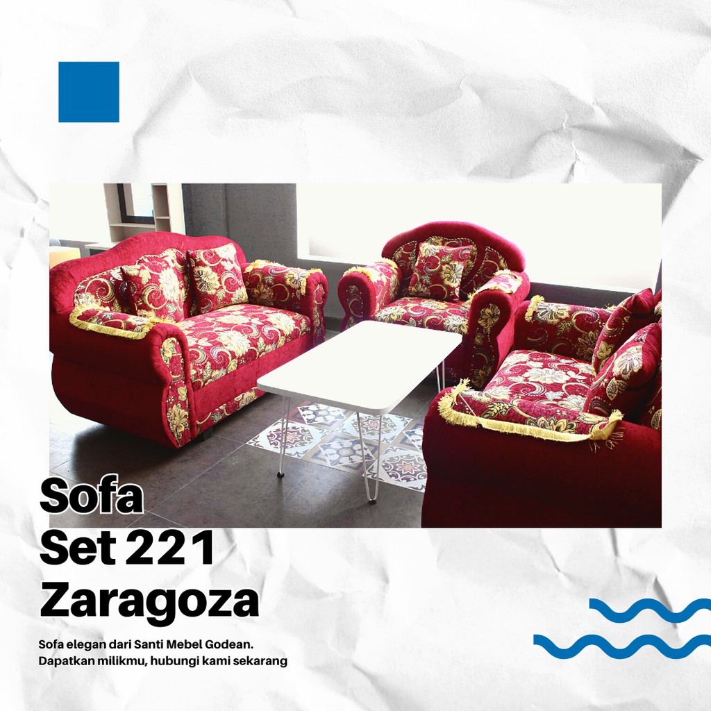 Sofa Minimalis Set Meja Zaragoza 221