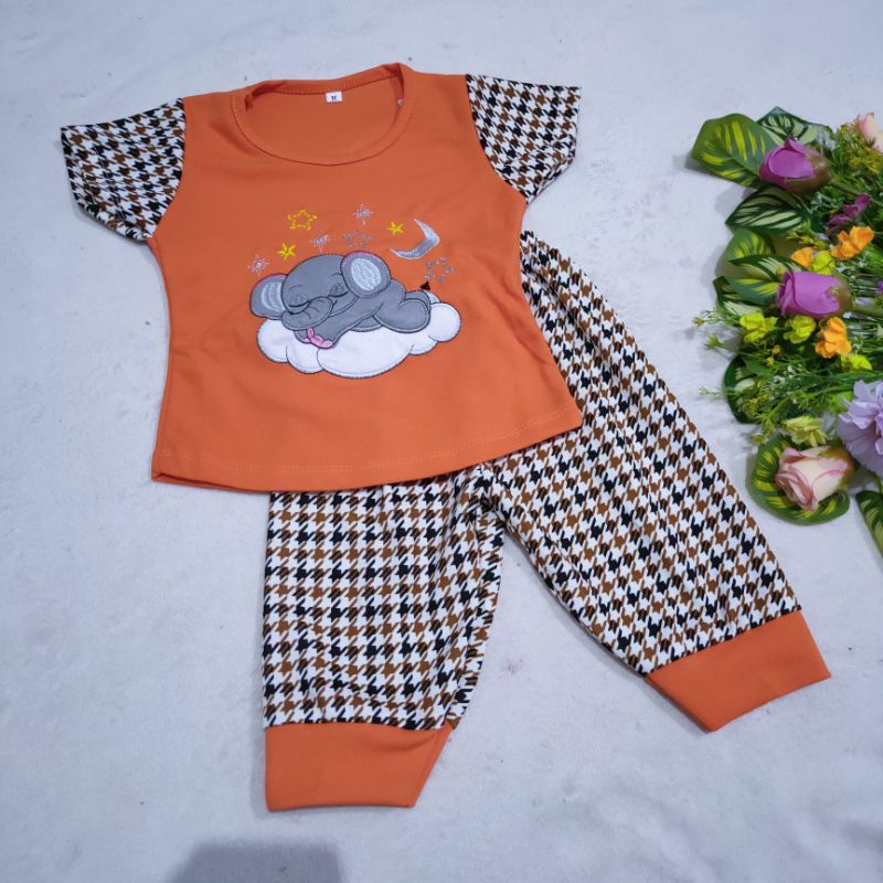 Setelan Anak 1 2 Tahun cewek perempuan baju murah ( Setelan Little Star )