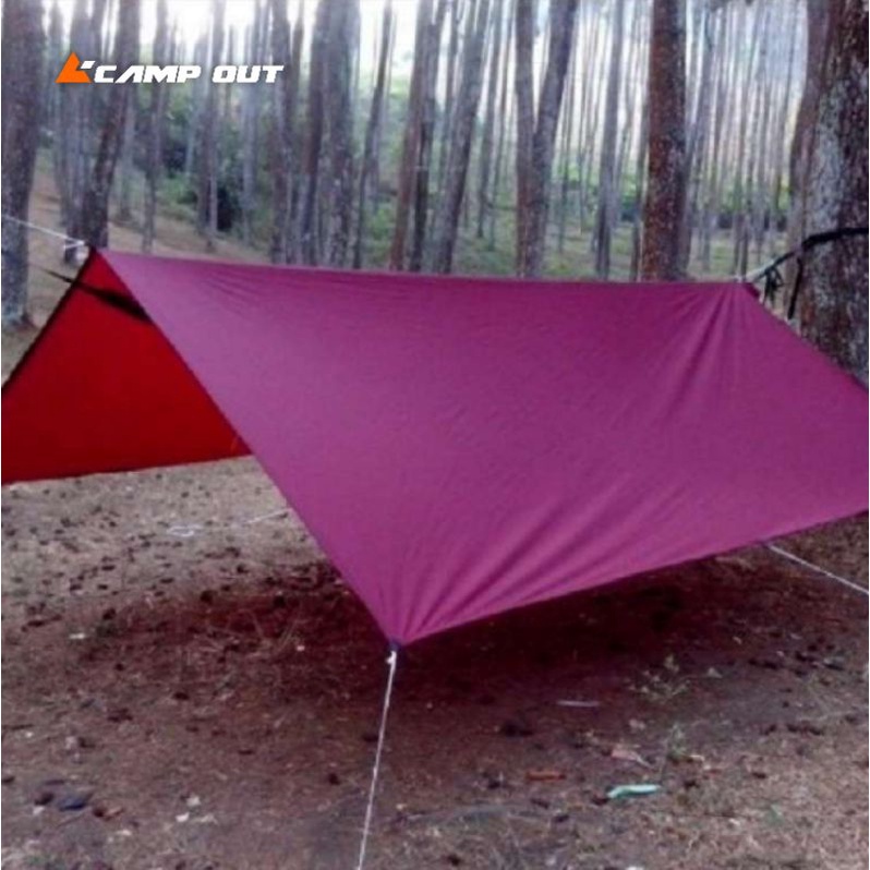 Flysheet outdoor waterproof - Atap tenda camping - Flysheet ultralight - emergency bivak - Pelapis tenda anti air