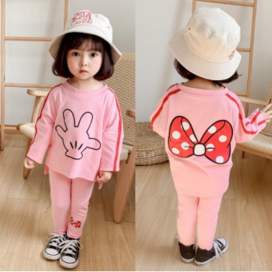 Plazababyku PASSWORD SET SWEATER MY RED RIBBON Setelan piyama 1 - 7 Tahun Baju Anak BerKualitas