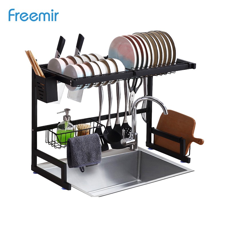 freemir rak  wastafel tempat peniris  piring  stainless steel 