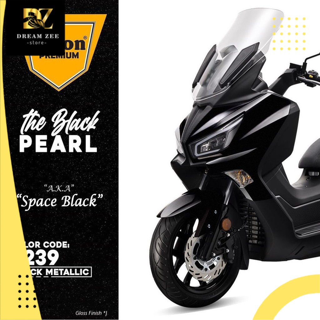 Cat Pilox DITON PREMIUM Cat Semprot Metallic & Pearl- Black Metallic 9239 - pilok pylox pernis - DZ