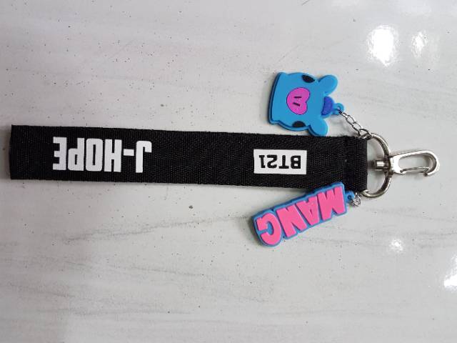 BT21 gantungan kunci STRAP name  KEYRING JIMIN JUNGKOOK SUGA RAP MONSTER JIN J HOPE TAEHYUNG