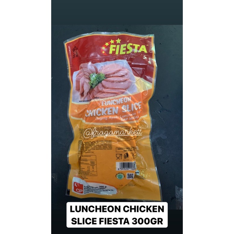 Luncheon Chicken Slice Fiesta Daging Burger Daging Ham 300gr