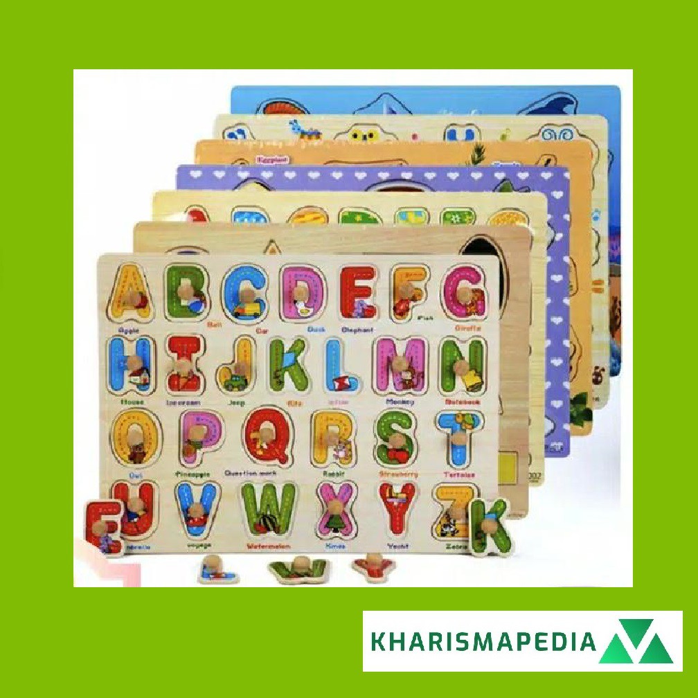 Puzzle Mainan  Anak  Edukasi Laki  Laki  Perempuan Murah Kayu 