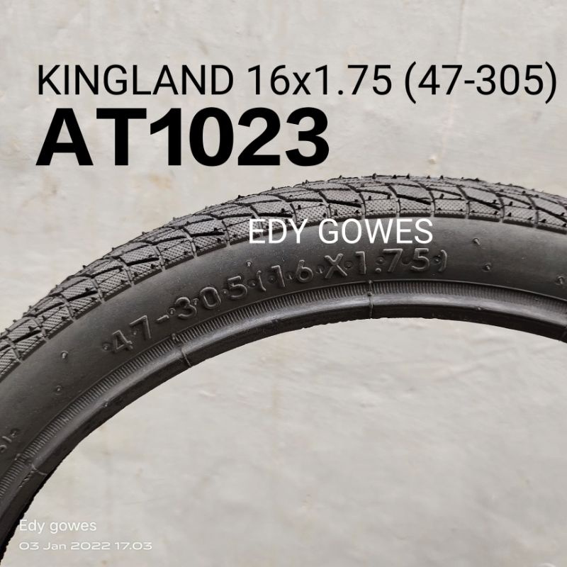 ban luar sepeda ukuran 16 ban luar Wanda king 16 x 1.75 ban luar kingland 16x1.75-5