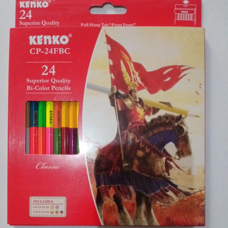 

KENKO PENSIL WARNA BI-COLOUR PANJANG 24