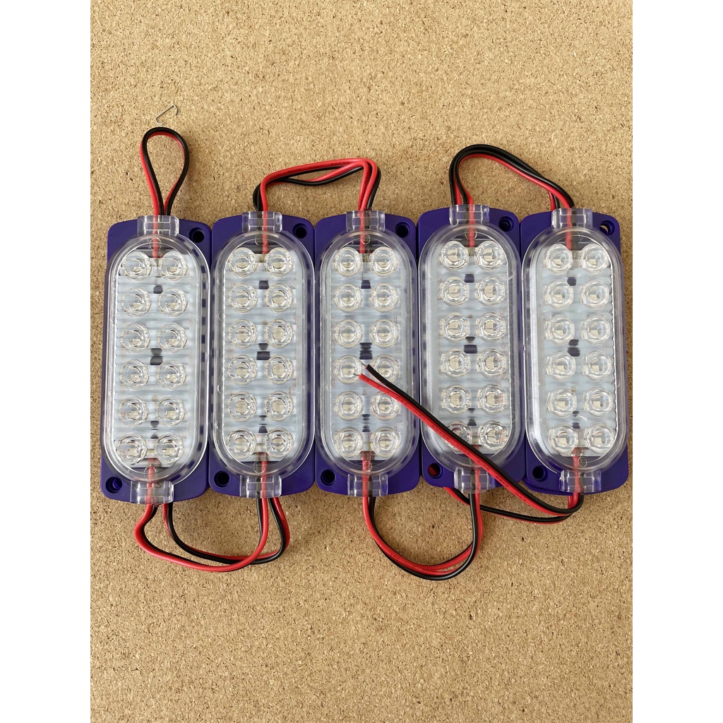 LED TRUK 12 MATA ULTRASONIC 12V &amp; 24V VARIASI LED BAK SAMPING TRUK LED MODUL 12 MATA