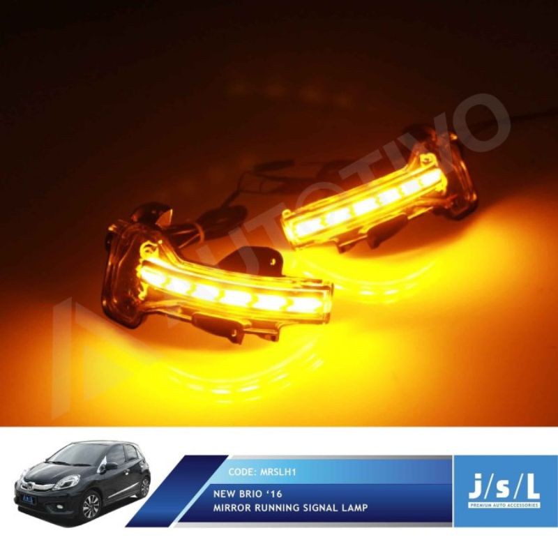 Mirror Running Signal Lamp New Brio LED Lampu Kaca Spion