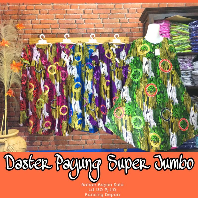 Daster Payung Super JUMBO LD105-160(bs pilih motif)-Ds payung ld130 H