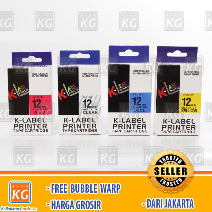 

Kertas K Label Printer EZ Label 12 MM Compatible Casio Tape Cartridge NEW Kode 322