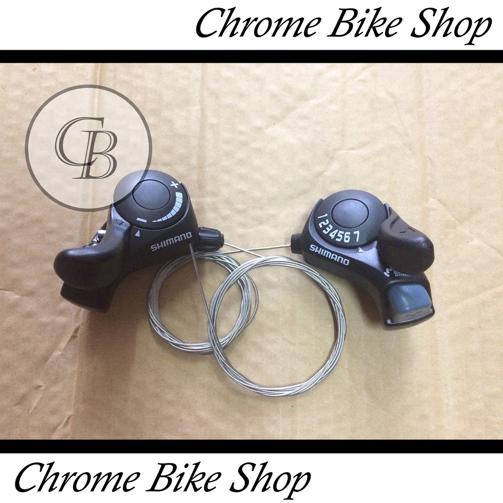 Shifter Operan Sepeda 7 Speed Shimano TX30 Kiri Kanan Murah Ori Original