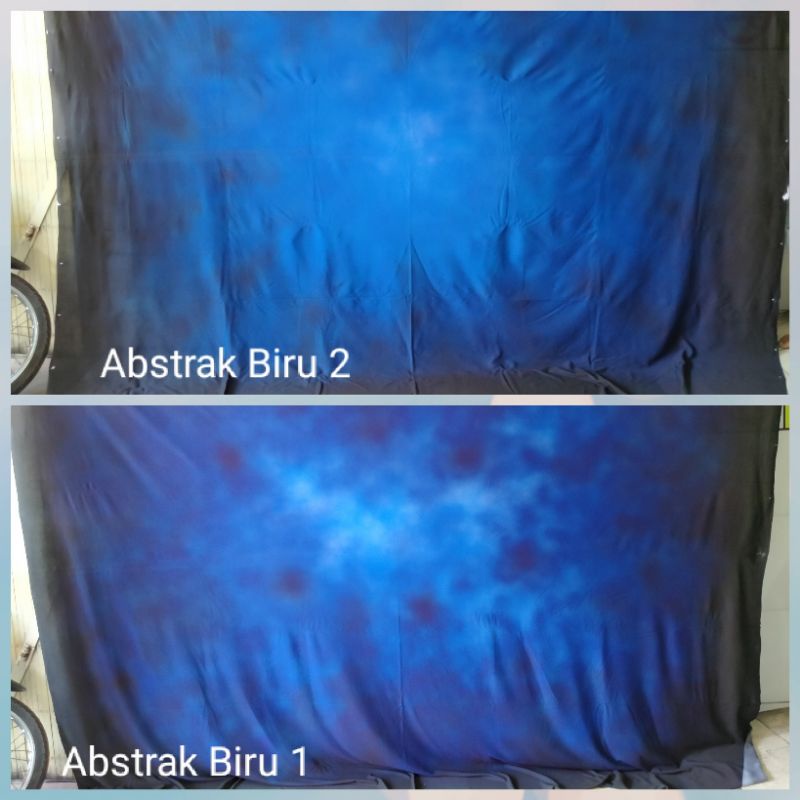 Background Abstrak  Biru  3x2,5M