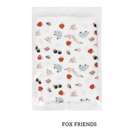Little Palmerhaus Tottori Premium Baby Towel / Handuk bayi Tottori-Fox Friends