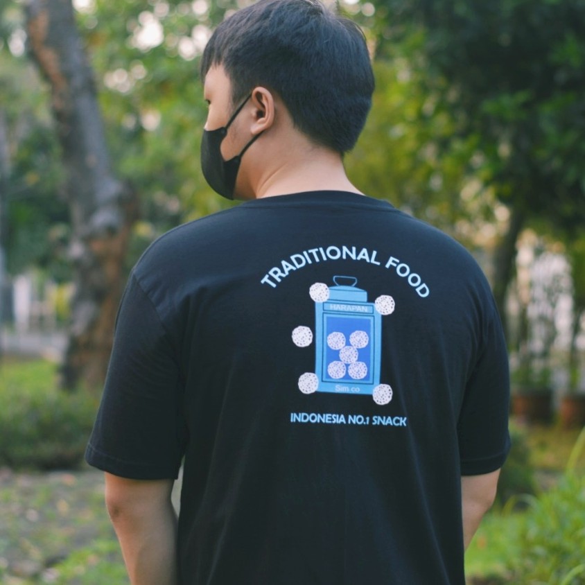 Sim.co T-shirt Kerupuk / Kaos Kerupuk Pria / Wanita