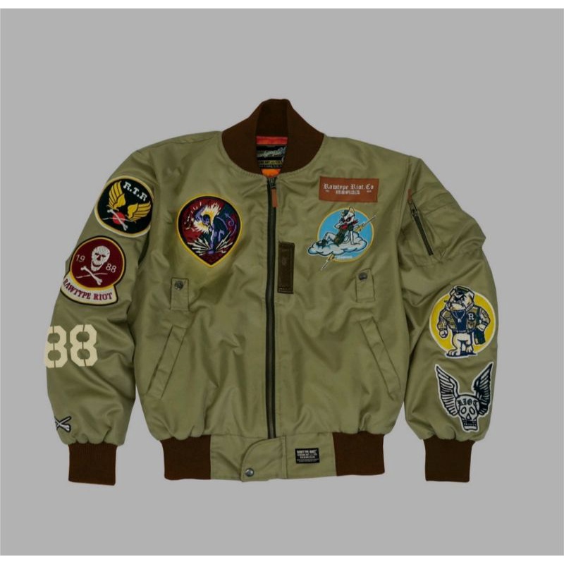 Rawtype riot Kitty Cats bomber Jacket + Extra box Size L