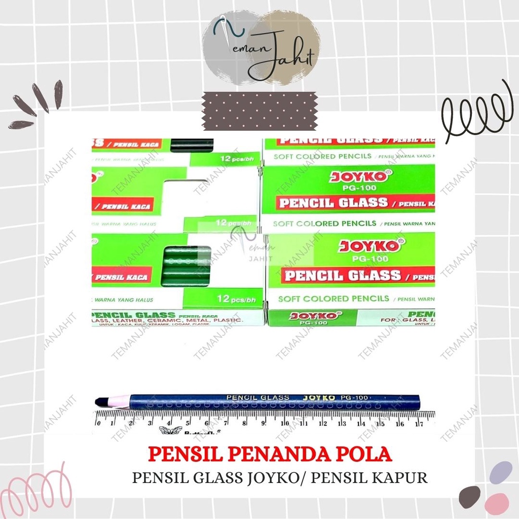 PENSIL KACA JOYKO LUSINAN /PENSIL DERMATOGRAPH / PENSIL KAPUR JOYKO / Pencil Glass Joyko