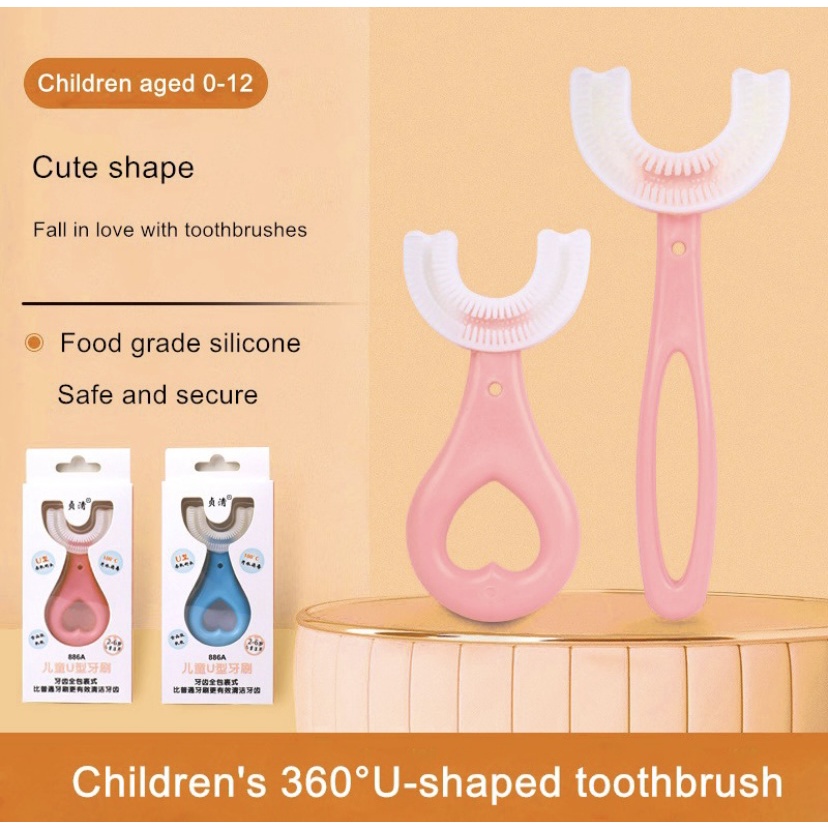 ( BISA COD ) PROMO SIKAT GIGI BAYI ANAK TOOTHBRUSH BABY / GOSOK GIGI BAYI SILIKON / GOSOK GIGI SHAPE U HALUS / SIKAT GIGI BAYI BENTUKI U SILIKON