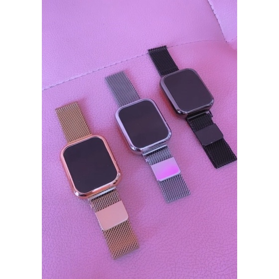 Jam Tangan Led Rantai Magnet