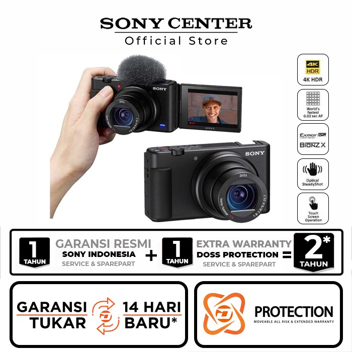 SONY ZV-1 Digital Compact Camera / Sony ZV1 Vlogging Camera 4K Video-3