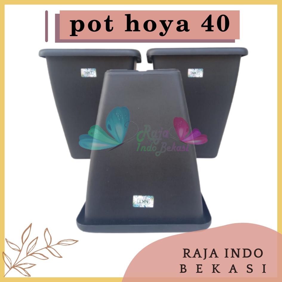 Rajaindobekasi Pot Kotak Tinggi NKT HOYA 40 Hitam Untuk Bunga Tanaman Pot Tinggi Plastik Hitam Besar 30 50 Cm Murah Besar Mirip Pot Tawon Pirus 30 35 Putih Pot Yogap 25 30 Tebal