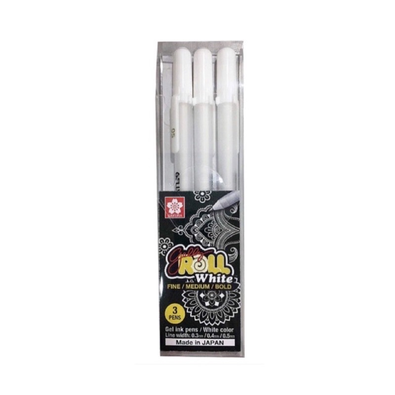 

Gramedia Pakuwon - sakura gelly roll white set 3