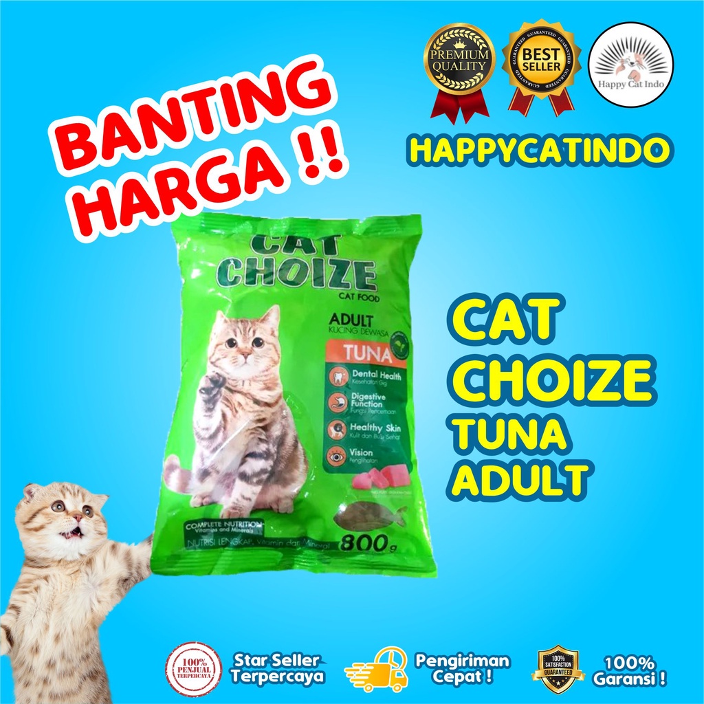 MURAH ! CAT CHOIZE ADULT BENTUK IKAN RASA TUNA