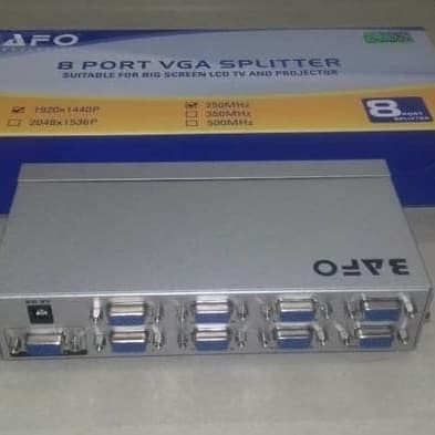 BAFO VGA SPLITTER 1-8 250 MHz / 8 Port