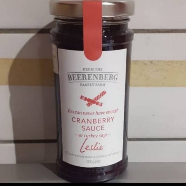 

Beerenberg Cranberry Sauce Jam Spread - Selai Olesan Roti Import 280g