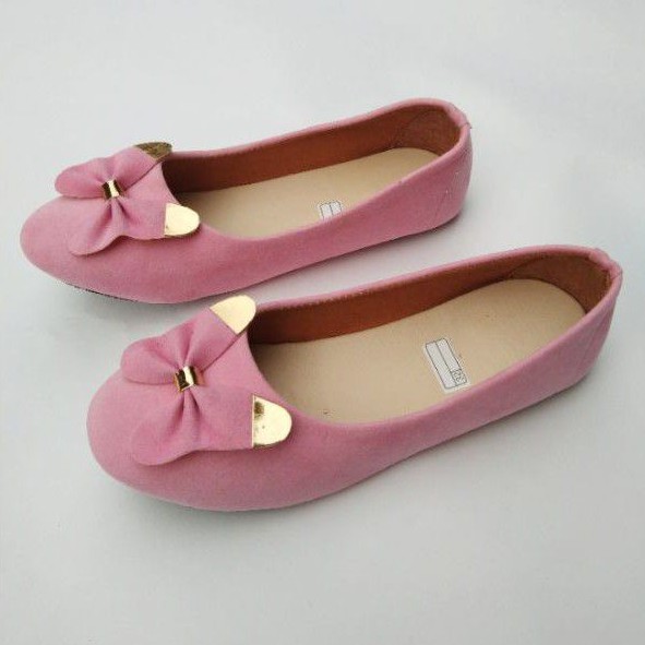 sepatu flat shoes anak pita lucu terbaru