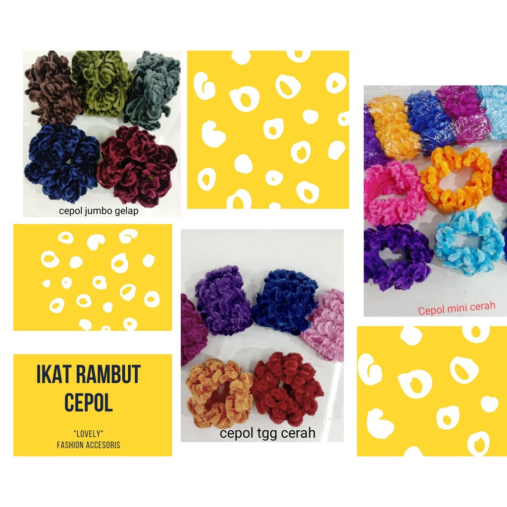 Ikat Rambut/ Ikat Rambut SCRUNCHIE GURITA/ Ikat Rambut Ponytail / Cepol