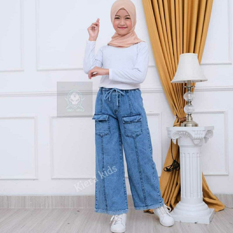 Celana Kulot Anak Perempuan Usia 6-13 Thn / Celana Panjang Anak Kantong Depan/CELANA KULOT JEANS ANAK MODEL KANTONG TERBARU / CELANA KULOT PANJANG USIA 6,7,8,9,10,11,12 TAHUN Kulot Boyfreen Kekinian Terbaru// BAWAHAN KULOT JEANS PANJANG UNTUK USIA 6-13