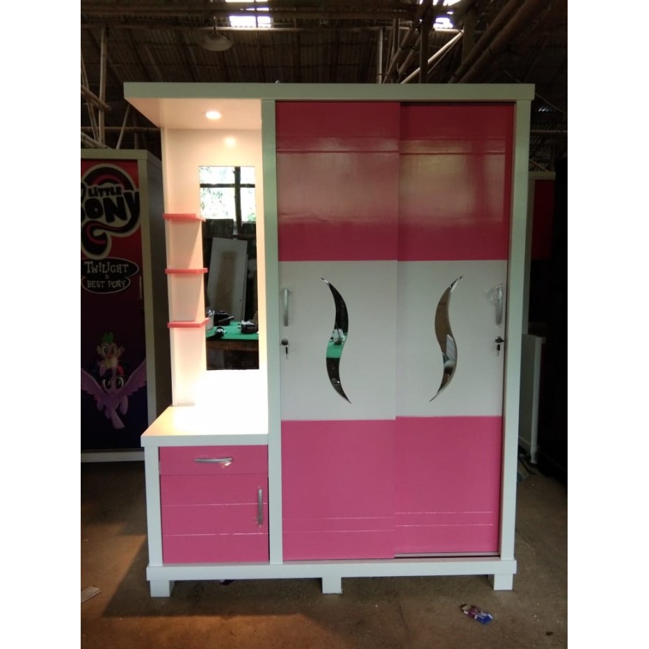 Lemari Pakaian Meja Rias Avanta Pink YS
