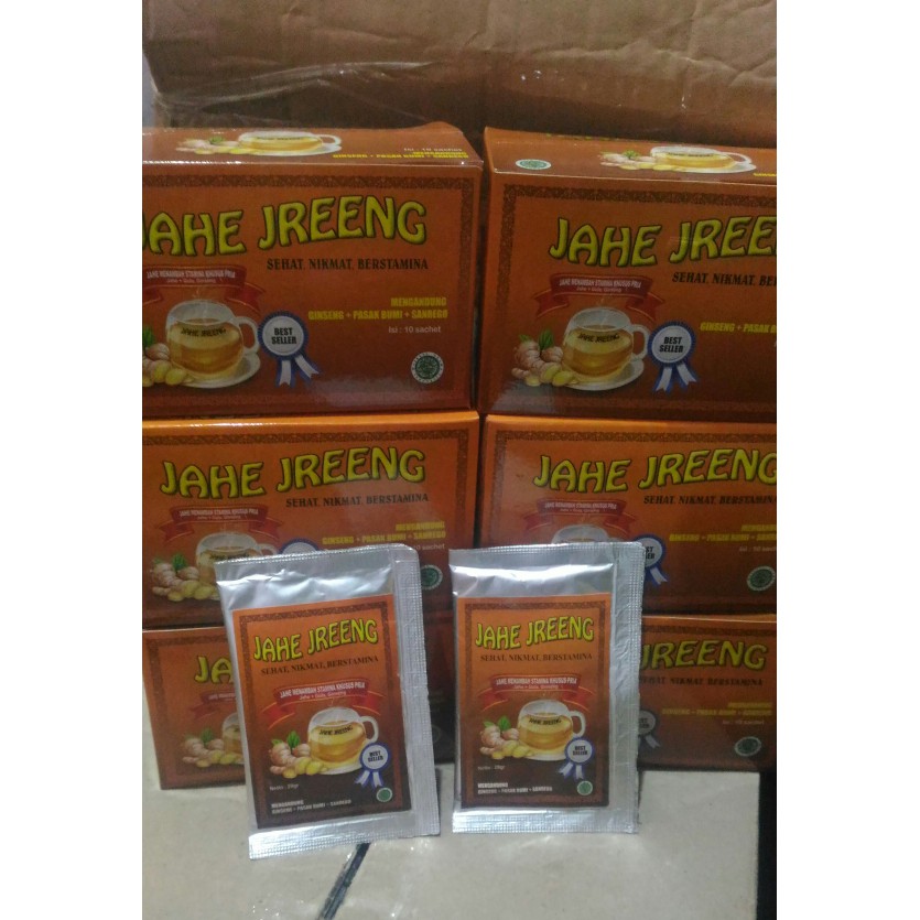 

READY!! Jahe Jreeng | Jahe Jreng | Jahe kuat harga per box atau 10 sachet