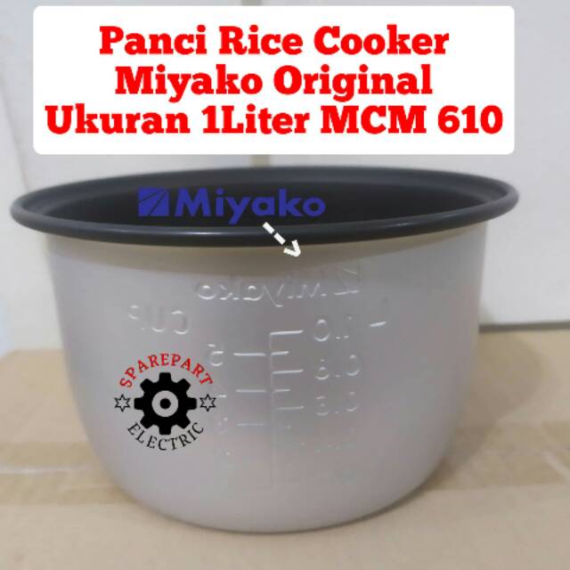 PANCI RICE COOKER 1 LITER MAGIC COM MIYAKO MCM 610 ORIGINAL