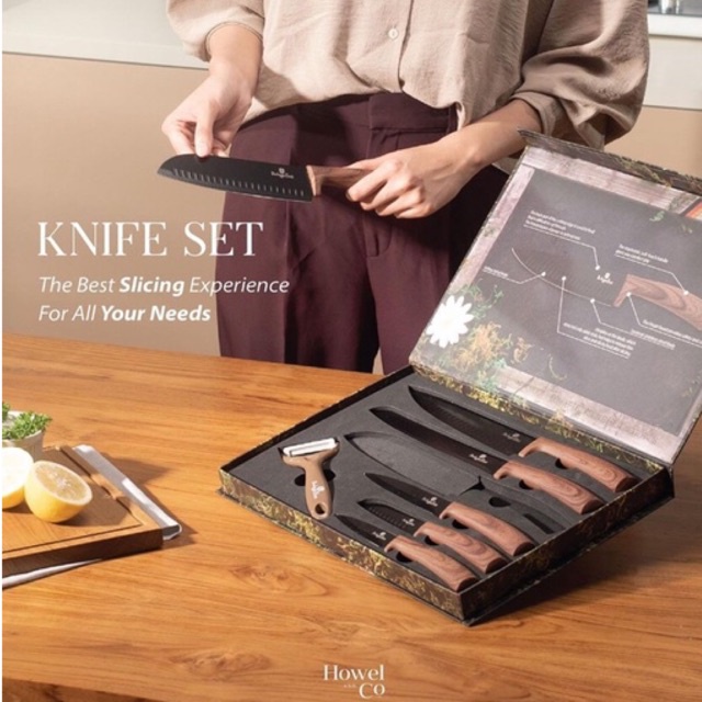 BERLINGER HAUS Forest Line Knife Chef Set Pisau Dapur Chef ANTI KARAT TAJAM