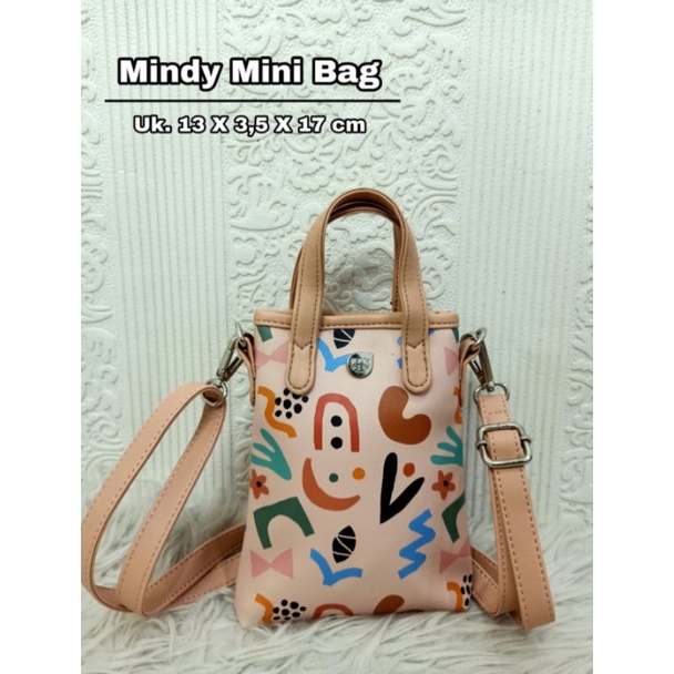 Tas Mindy Mini Brun2 Paris (Tas HP PROMO)