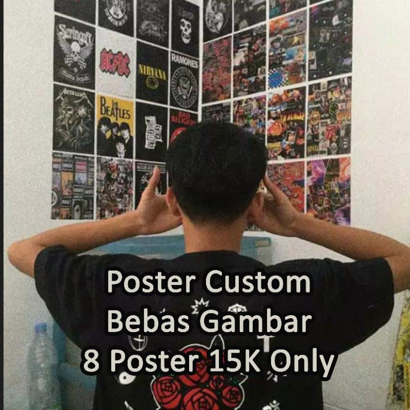 Poster Custom Gambar Bebas,  Aesthetic Custom Ukuran A6/A5