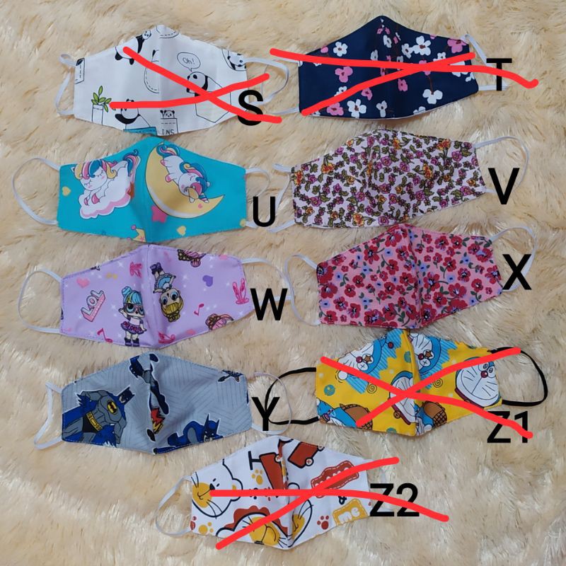 Masker kain dewasa / masker kain katun 2ply / masker kain murah