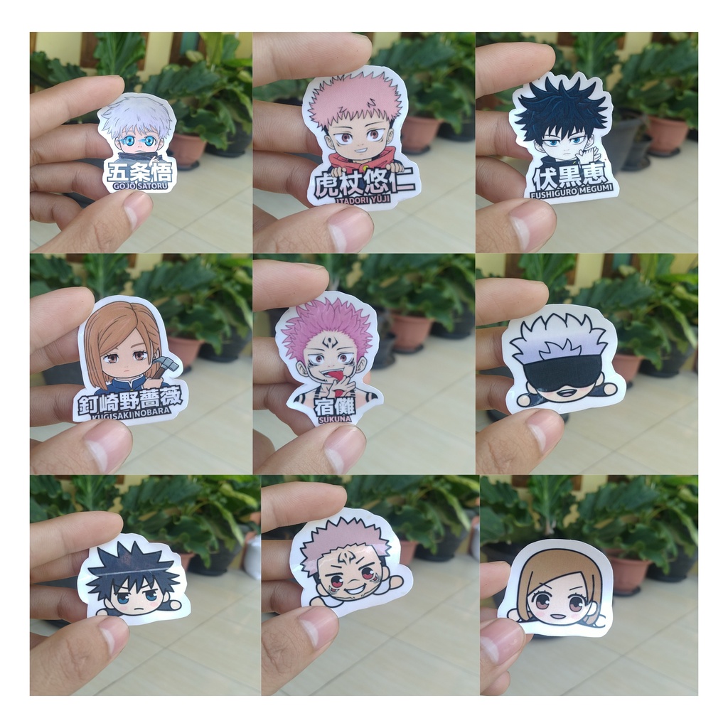 stiker sticker Jujutsu Kaisen ( Gojou Satoru, JJK, Itadori, Sukuna , Stiker Gojou )